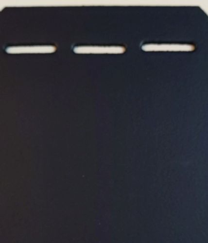 Pair Of Leather Horse Buckle Guards 1 Row - 3 Slots (Navy Blue)